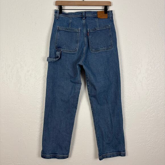 Levi's Premium Ribcage Straight Utility Carpenter Jeans Size 30 - Picture 4 of 7